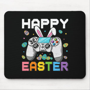 Boys Gamer Happy Easter Day Video Games Bunny Gami Mouse Pad