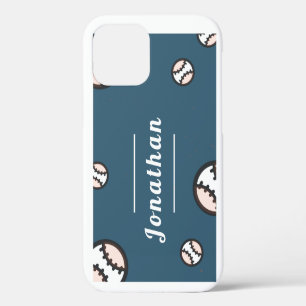 Boys Girls Baseball Personalized Players Name Team iPhone 12 Case