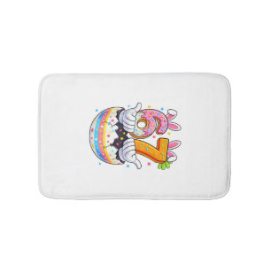 Boys Girls Easter Eggs Funny Bunny Six Seven 67 Me Bath Mat