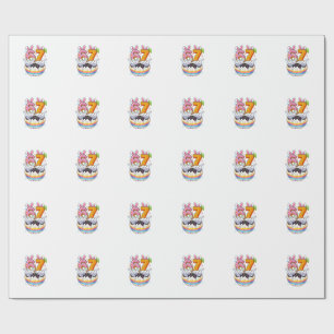 Boys Girls Easter Eggs Funny Bunny Six Seven 67 Me Wrapping Paper