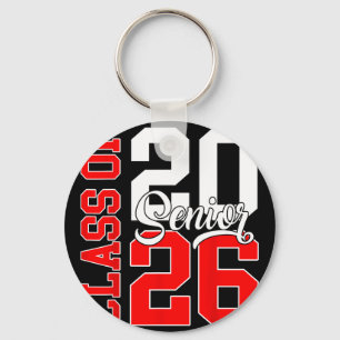 Boys Girls Graduation 2026 Senior Cl Of 2026 Retro Keychain