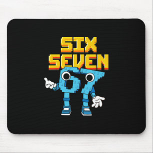 Boys Girls Kids Italian Brainrot Meme 67 Six Seven Mouse Pad
