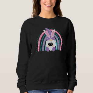 Boys Girls Kids Toddler Gaming Easter Day Raibow G Sweatshirt
