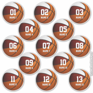 boys girls maroon white basketball set of 13
