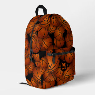 boys girls personalized basketballs pattern printed backpack