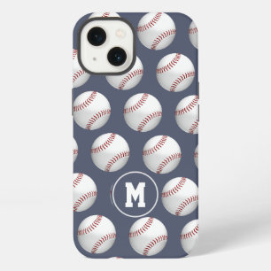 boys girls sports baseballs softballs monogrammed iPhone 13 case