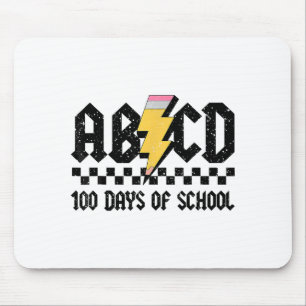 Boys Girls Teachers Rock 100 Days Of School Abcd 1 Mouse Pad