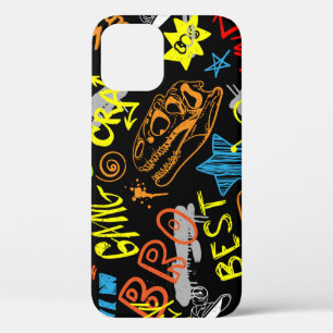 Boys' Graffiti: Hand Drawn Coolness iPhone 12 Case