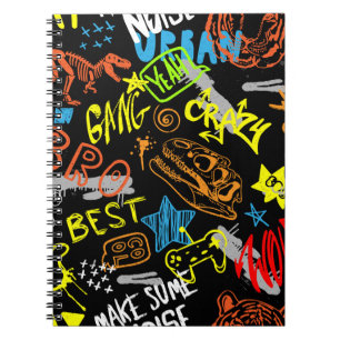 Boys' Graffiti: Hand Drawn Coolness Notebook