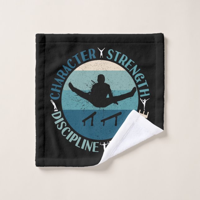 Boys Gymnastics Character Strength Discipline Wash Cloth (Wash Cloth)