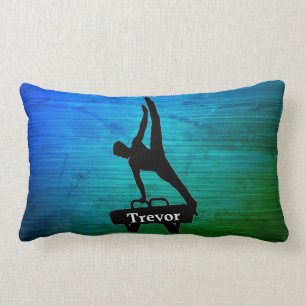 Boys Gymnastics Personalized Throw Pillow