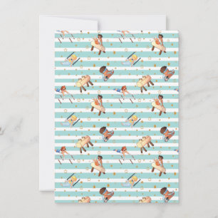 Boys Gymnastics Rings Parallel Bars Pommel Horse  Holiday Card