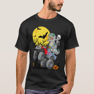 Boys Halloween Monster Truck Pumpkin Mummy Dinosau T-Shirt