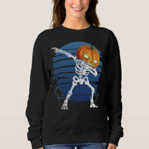 Boys Halloween Shirt, Dabbing Skeleton Shirt