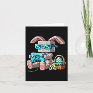 Boys Happy Easter Day Bunny Egg Video Game Gamer  Card