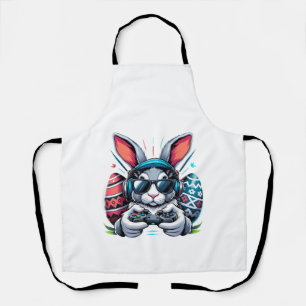 Boys Happy Easter Day Bunny Egg Video Game Kids Me Apron