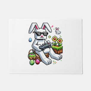 Boys Happy Easter Day Bunny Egg Video Game Kids Me Doormat