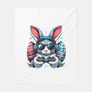 Boys Happy Easter Day Bunny Egg Video Game Kids Me Fleece Blanket