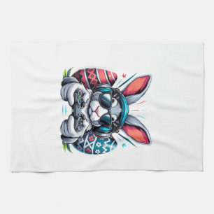 Boys Happy Easter Day Bunny Egg Video Game Kids Me Kitchen Towel