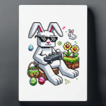 Boys Happy Easter Day Bunny Egg Video Game Kids Me Plaque<br><div class="desc">Boys Happy Easter Day Bunny Egg Video Game Kids Mens Gamer T-Shirt</div>