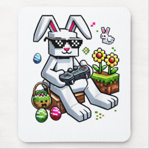 Boys Happy Easter Day Bunny Egg Video Game Mouse Pad