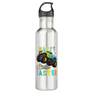 Boys Happy Easter Monster Truck Easter Eggs Toddle 710 Ml Water Bottle