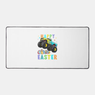 Boys Happy Easter Monster Truck Easter Eggs Toddle Desk Mat