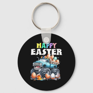 Boys Happy Easter Monster Truck Easter Eggs Toddle Keychain