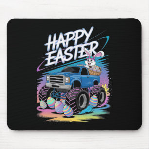 Boys Happy Easter Monster Truck Easter Eggs Toddle Mouse Pad