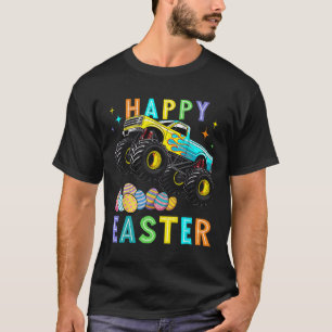 Boys Happy Easter Monster Truck Easter Eggs Toddle T-Shirt