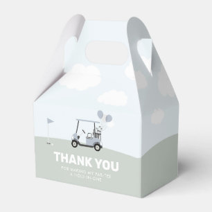 Boys' Hole-In-One Golf 1st Birthday Favor Box