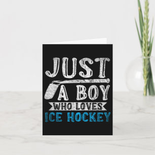 Boys Ice Hockey Player Ice Hockey Fan Ice Hockey Card