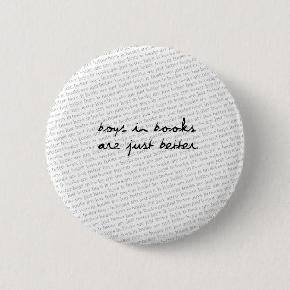 Boys in Books 2 Inch Round Button