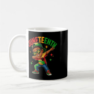 Boys Juneteenth Dabbing Black King 1865 African Ki Coffee Mug
