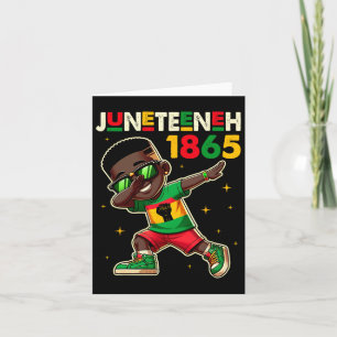 Boys Juneteenth Dabbing Black King Melanin Brown S Card