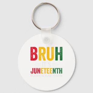 Boys Juneteenth Tee Black Freedom 2024 Men And Kid Keychain