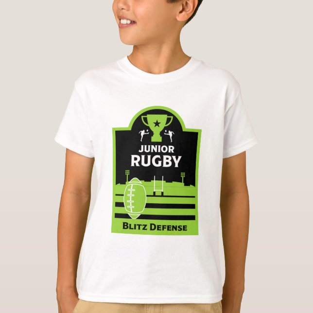 Boys Junior Rugby Players T-Shirt (Front)