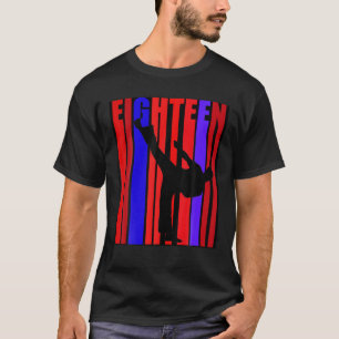 Boys Karate Birthday 18Th Celebration Judo Taekwon T-Shirt