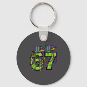 Boys Kids 67 Beads 6 7 Mardi Keychain