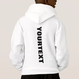 Boys Kids Back Side Imprimer Blanc Modèle client