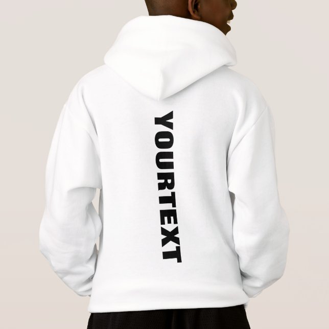 Boys Kids Back Side Imprimer Blanc Modèle client (Dos)