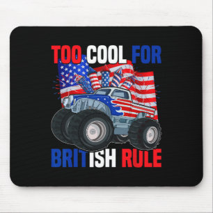 Boys Kids Too Cool For British Rule 4th Of July Mouse Pad