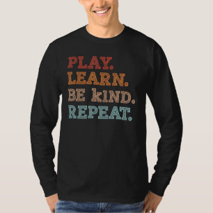 Boys Kids Unity day orange Play Learn Be kind Rep T-Shirt