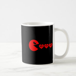 Boys Kids Valentines Day Hearts Eating Funny Gamer Coffee Mug