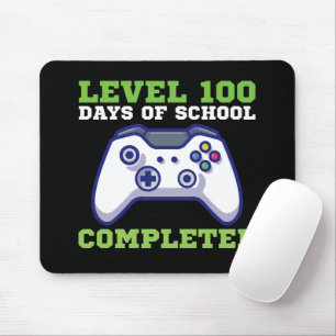Boys Level 100 Days Of School Completed Mouse Pad