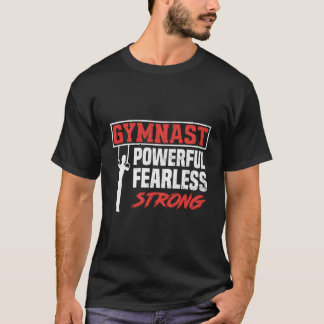 Boys Mens Gymnastics Sports Strong Funny Gymnast T-Shirt