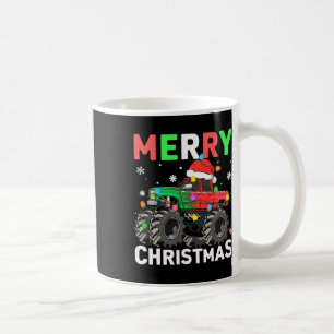 Boys Merry Christmas Monster Truck Santa Hat Toddl Coffee Mug