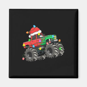 Boys Merry Christmas Monster Truck Santa Hat Toddl Magnet