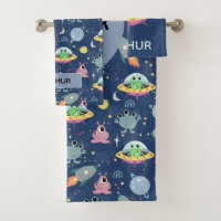 Boys mignon et moderne Espace Alien Nom du Motif E
