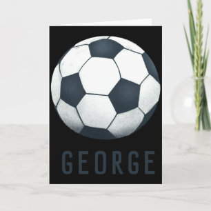 Boys Modern Blue Soccer Jersey Number Sports T Shi Card